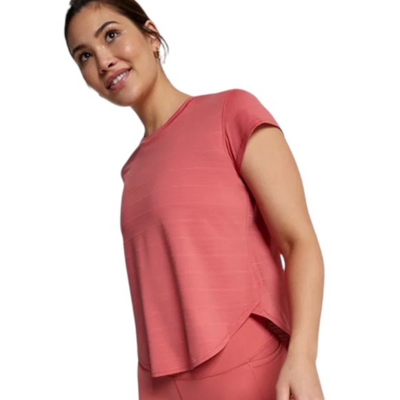 CALIA Short Sleeve Renew Performance Tee in Salmon - Picture 1 of 9